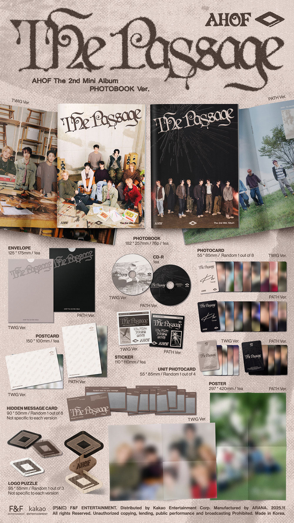 AHOF - 2nd Mini Album ‘The Passage’ (Photobook Ver.)