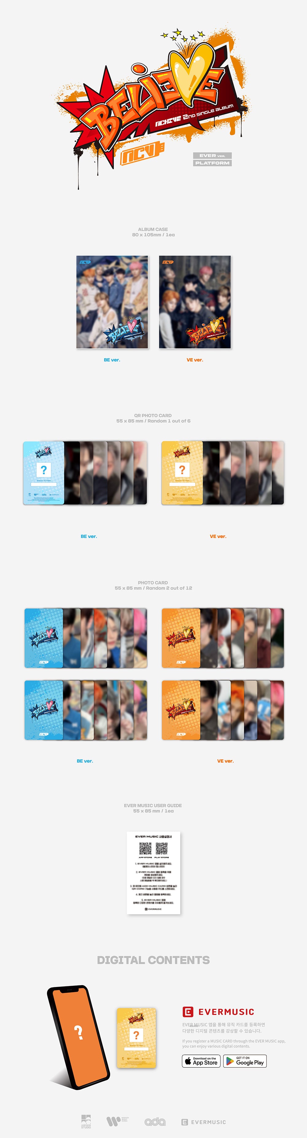 [PRE-ORDER] NCHIVE - 2nd Single Album ‘BELIEVE’ (Platform)