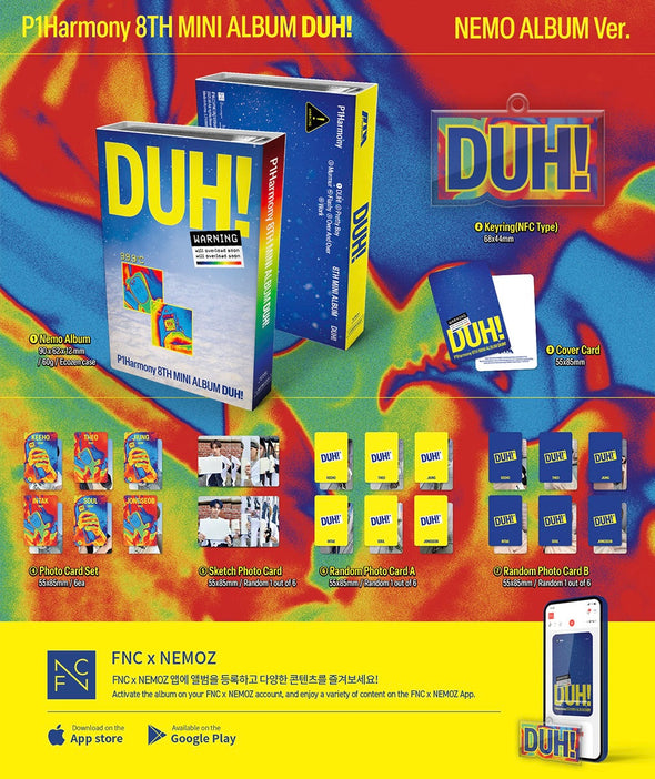 [PRE-ORDER] P1Harmony - 8th Mini Album ‘DUH!’ (NEMO Ver.)