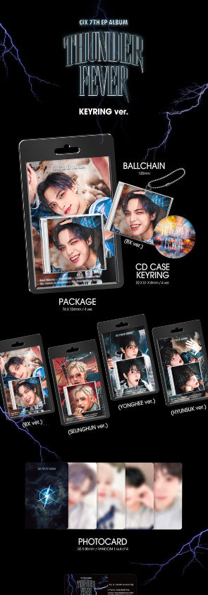 CIX - 7th EP ‘Thunder Fever’ (Keyring Version)