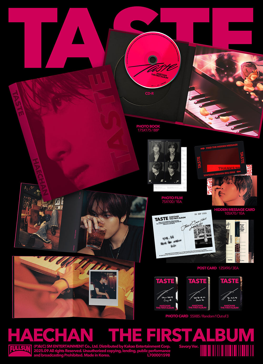 HAECHAN (NCT) - 1st Full Album 'TASTE' (Savory Ver)