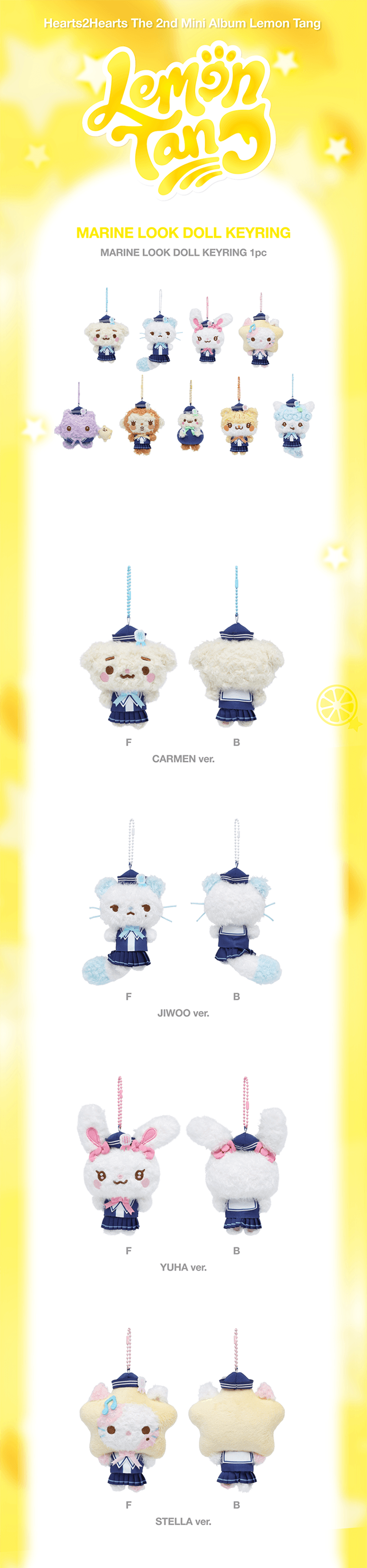 HEARTS2HEARTS - Marine Look Doll Keyring