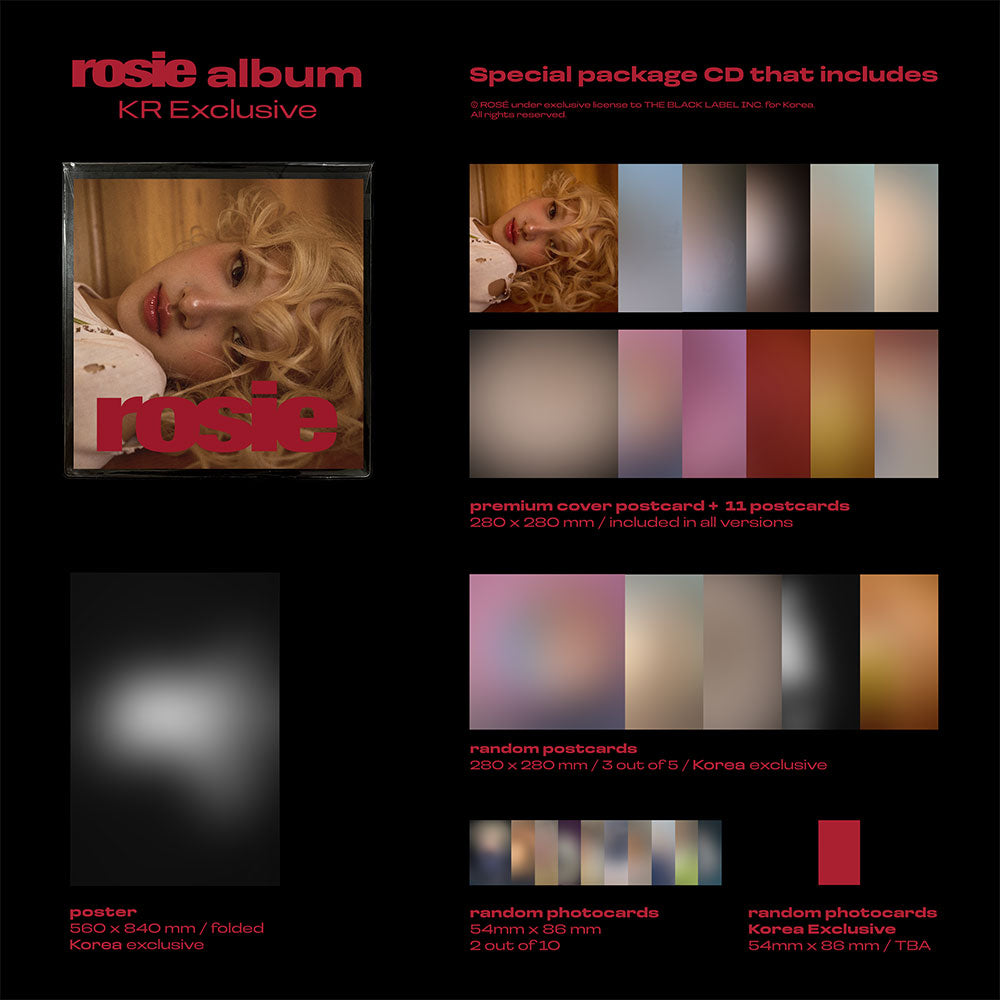 ROSE - First Studio Album ROSIE (Korea Exclusive)