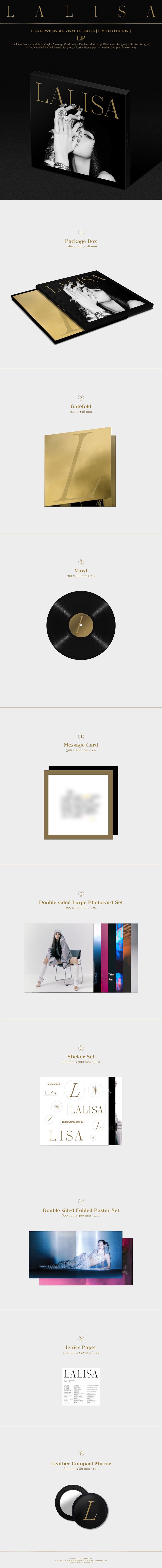 LISA - LALISA First Single Album (LIMITED EDITION LP Vinyl)