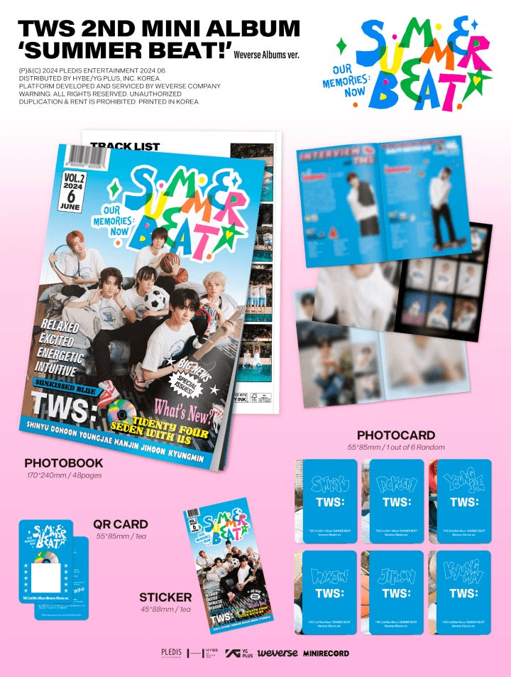 TWS - 2nd Mini Album 'SUMMER BEAT!' (Weverse)
