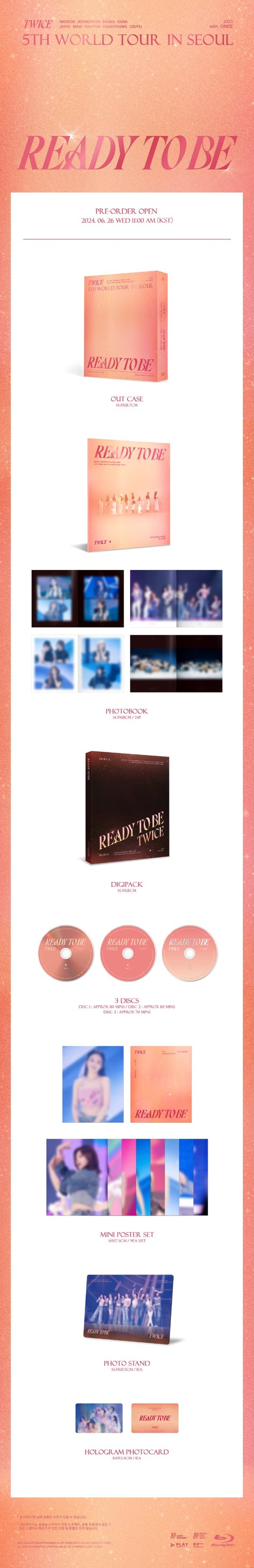 TWICE - 5th World Tour in SEOUL : READY TO BE 3 (DVD)