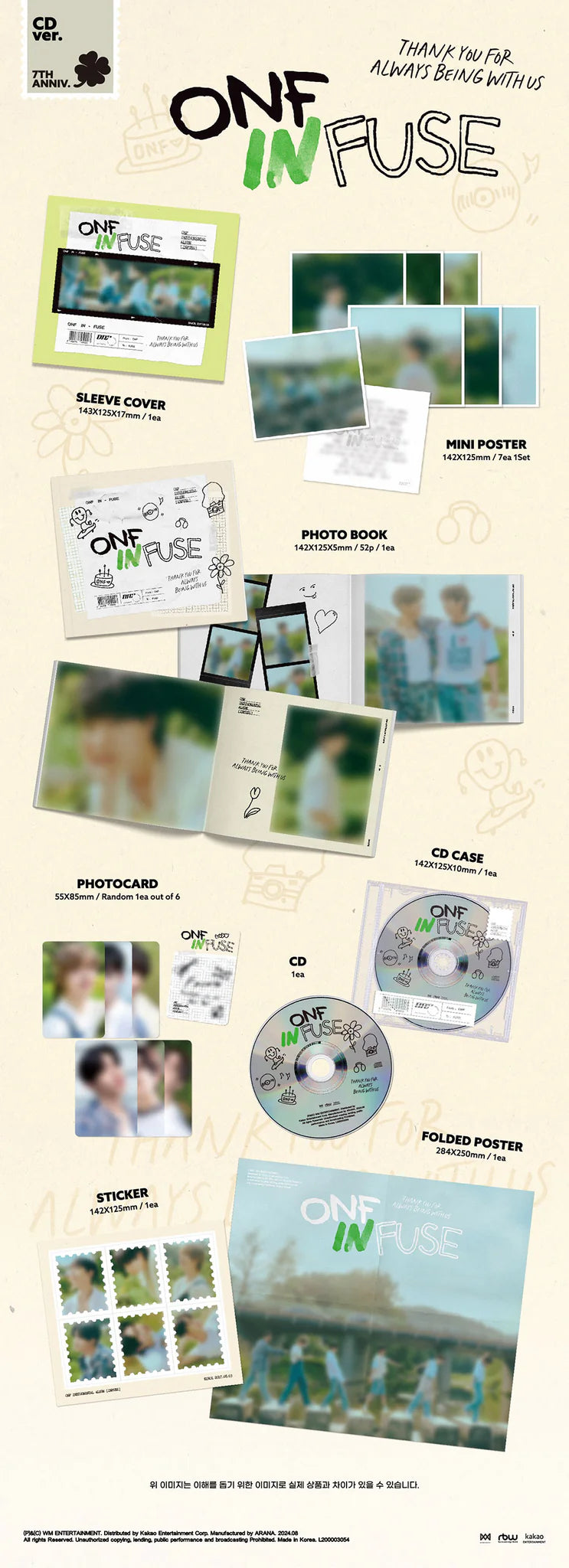 [SALE] ONF - Instrumental Album 'INFUSE' (CD Version)