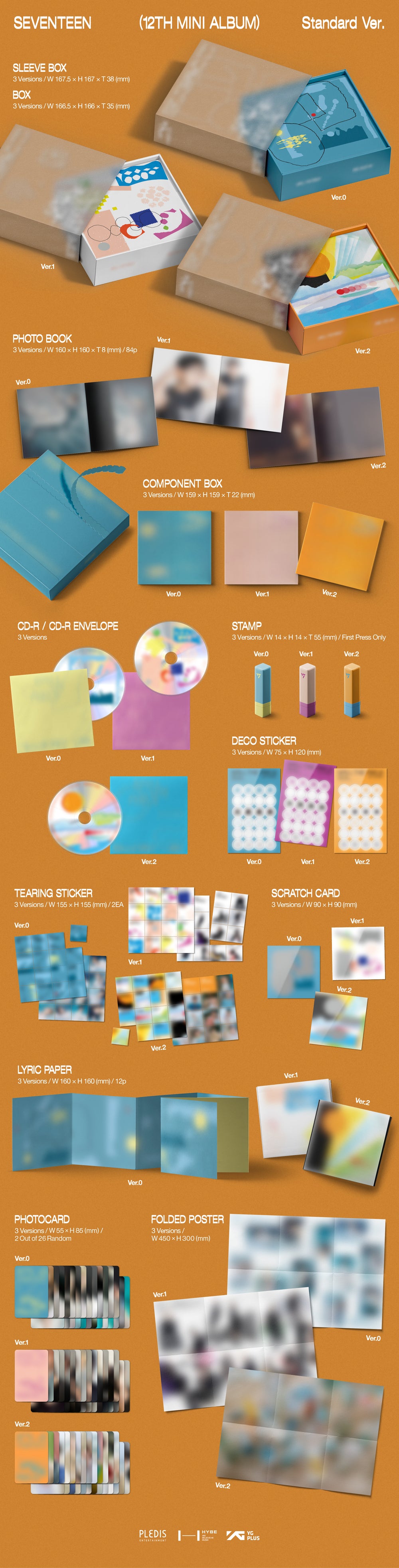 SEVENTEEN - SPILL THE FEELS 12th Mini Album
