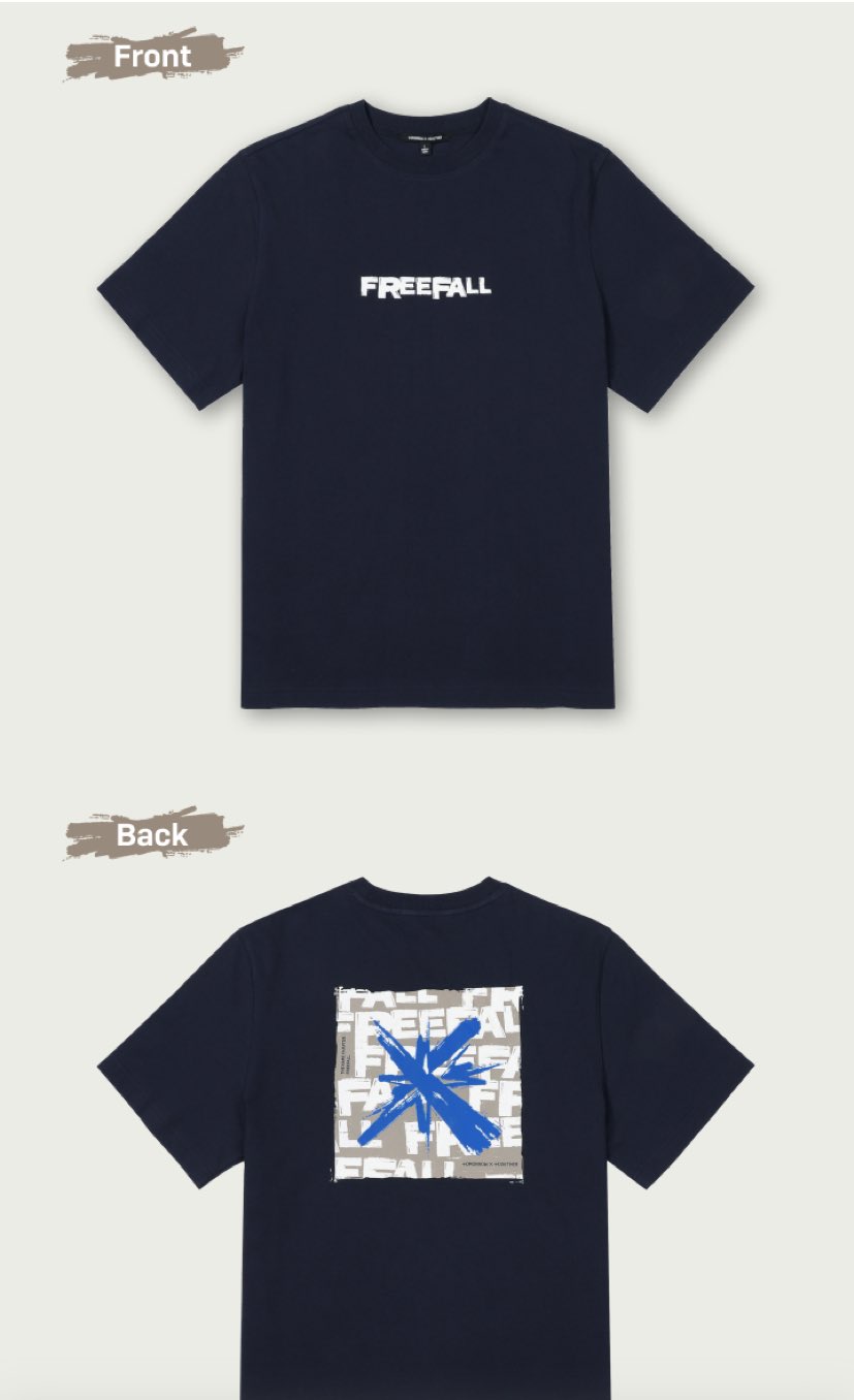 TXT freefall Tシャツ TXT The Name Chapter: FREEFALL Member Name T-shirt (Fan-made
