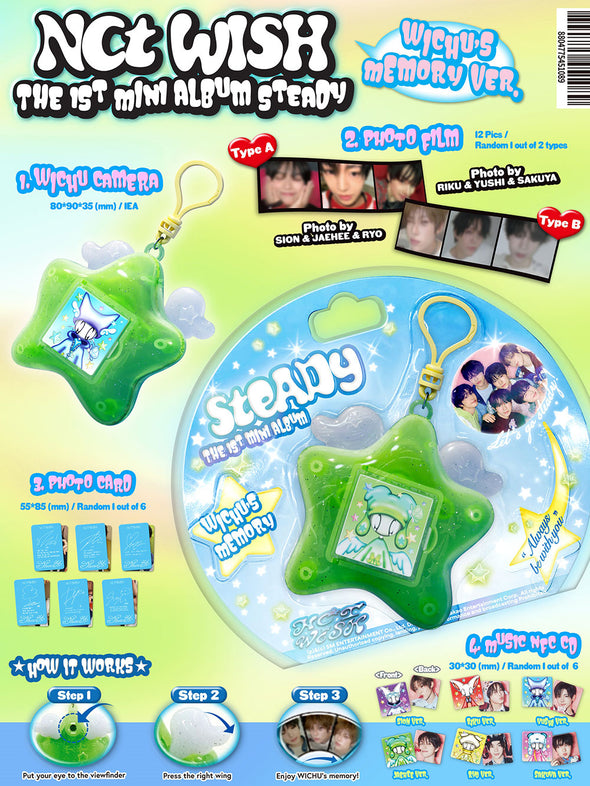 NCT WISH - 1st Mini Album ‘Steady’ (Keyring Version)