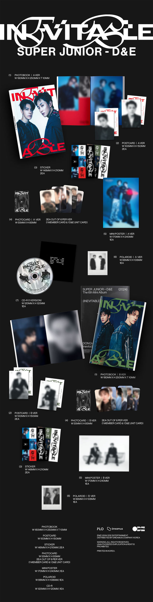 SUPER JUNIOR D&E - 6th Mini Album INEVITABLE