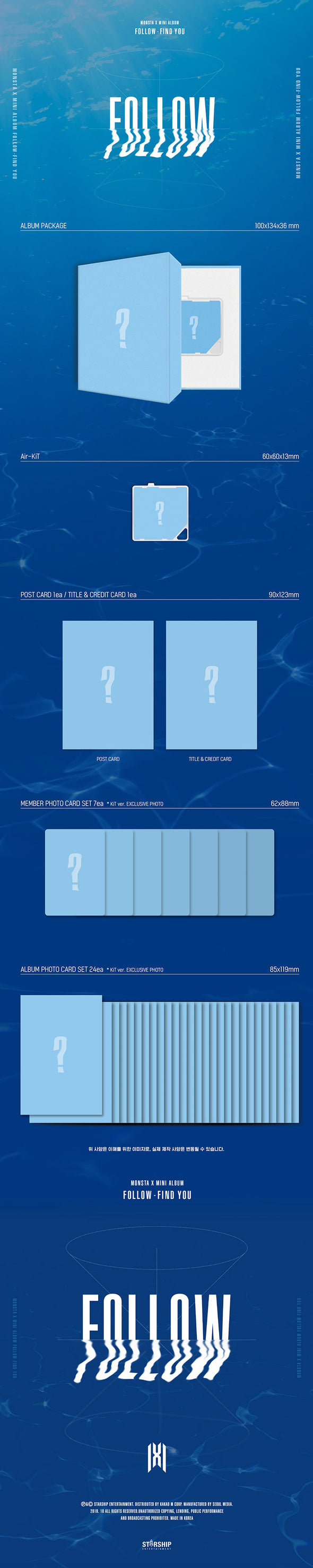 MONSTA X - 'Follow - Find You' Mini Album KIT ver