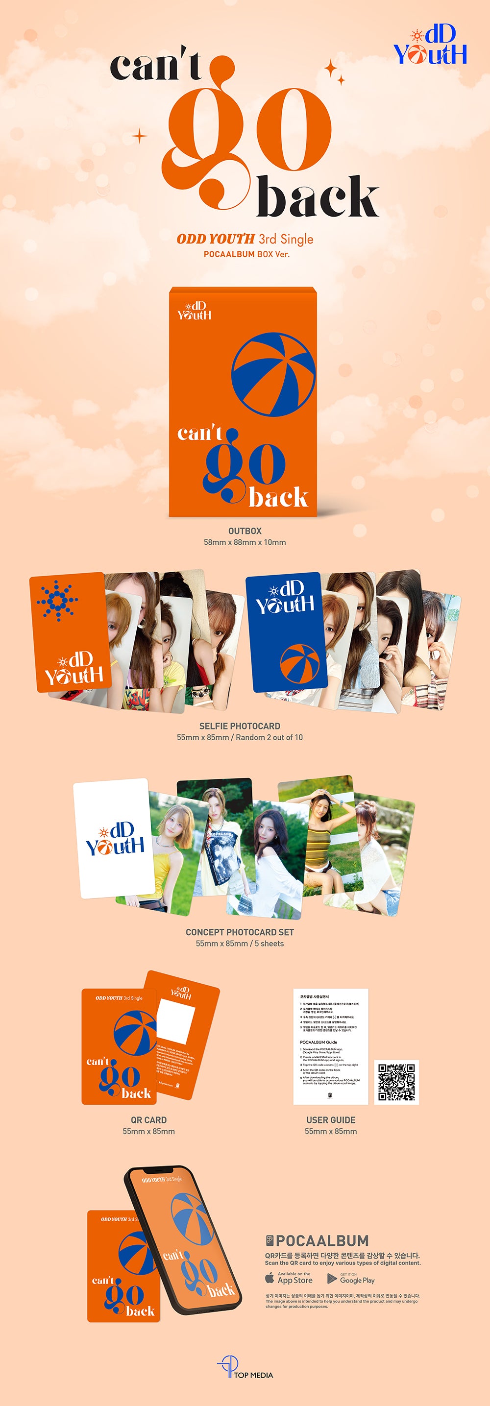 ODD YOUTH - 3rd Single ‘Can't go back’ (POCAALBUM BOX Ver.)