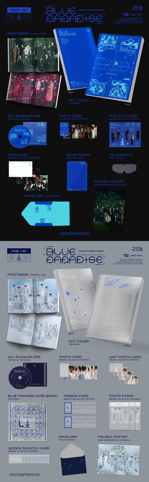 ZEROBASEONE - The 5th Mini Album BLUE PARADISE