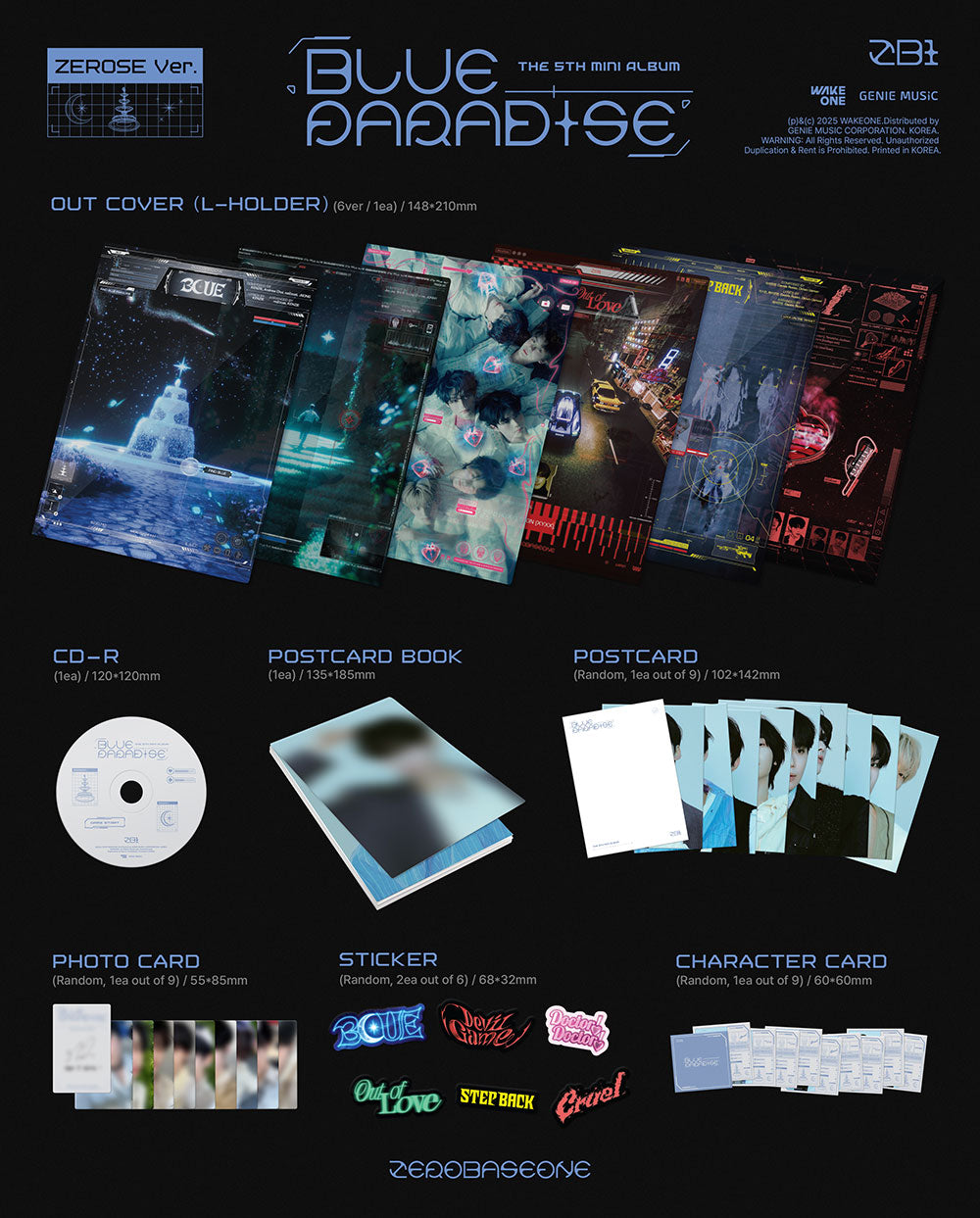 ZEROBASEONE - The 5th Mini Album BLUE PARADISE (ZEROSE ver)