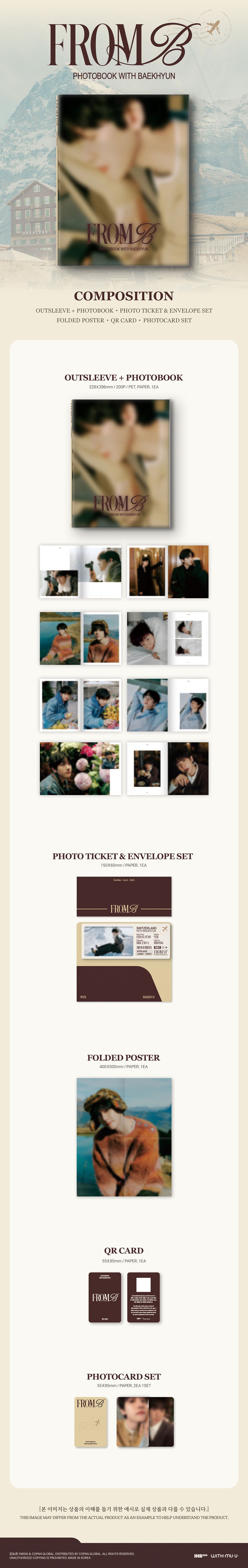 BAEKHYUN - Photobook with Baekhyun [FROM B] A version