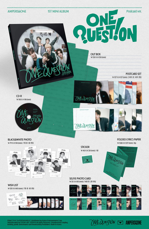 AMPERS&ONE - 1st Mini Album ‘ONE QUESTION’ (Postcard)