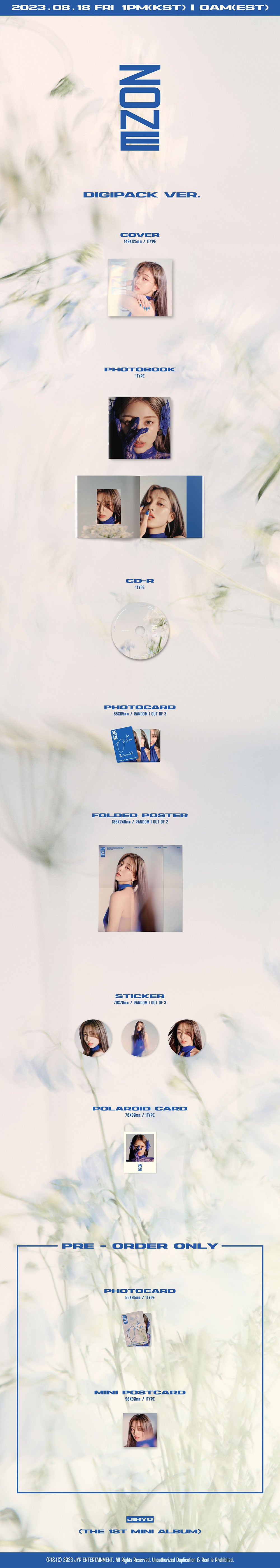 JIHYO (TWICE) - 1st Mini Album DIGIPACK
