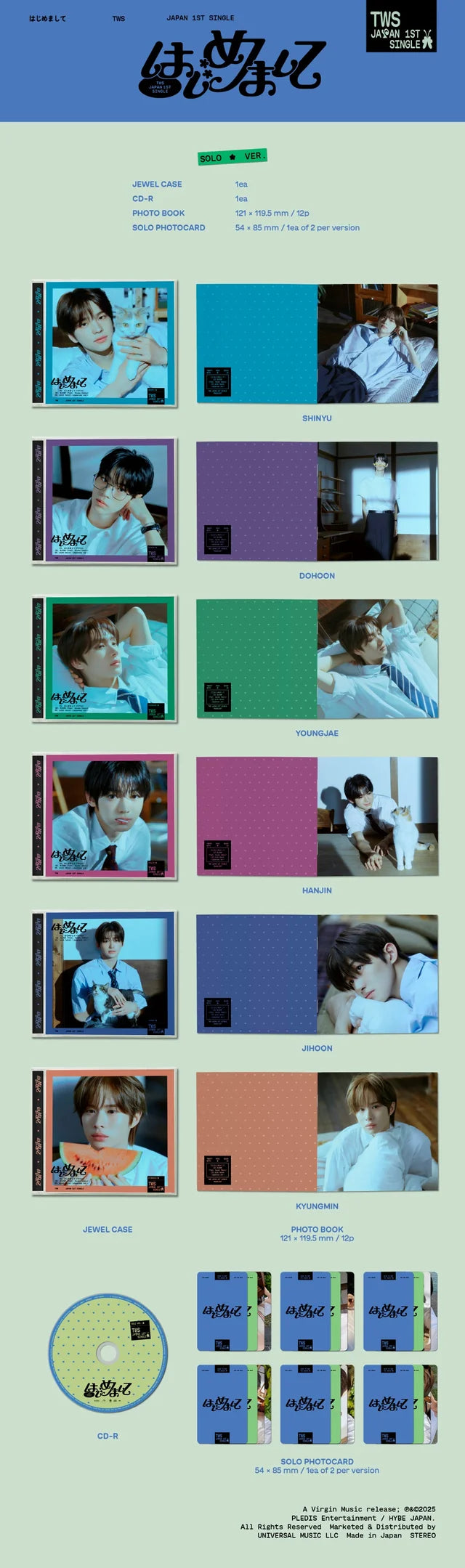 TWS - Japan 1st Single ‘Hajimemashite’ (Solo Jacket Edition)