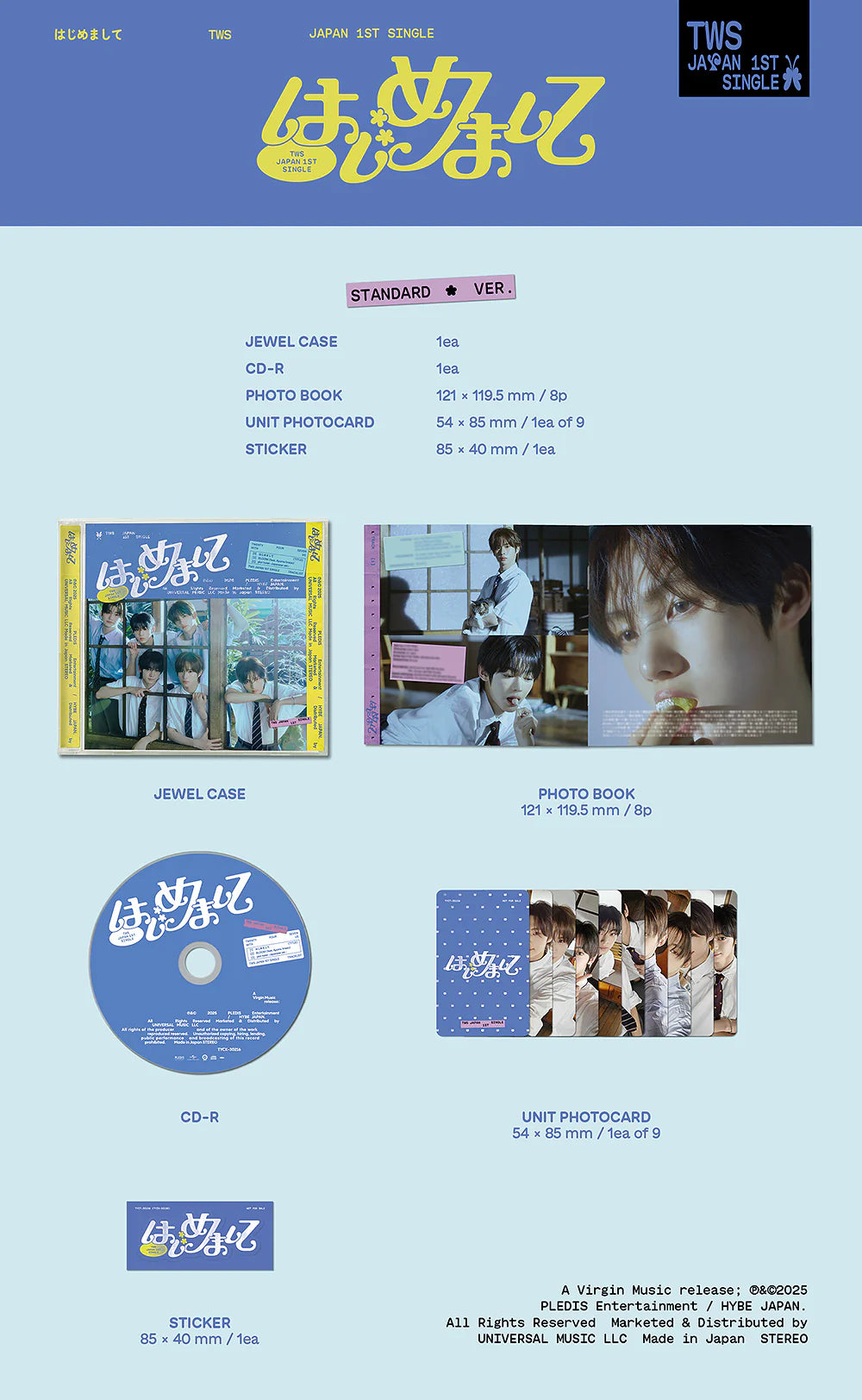 TWS - Japan 1st Single ‘Hajimemashite’ (Regular Edition)