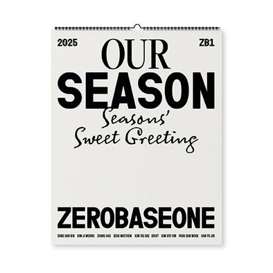 [PRE-ORDER] ZEROBASEONE - 2025 [OUR SEASON] Wall Calendar