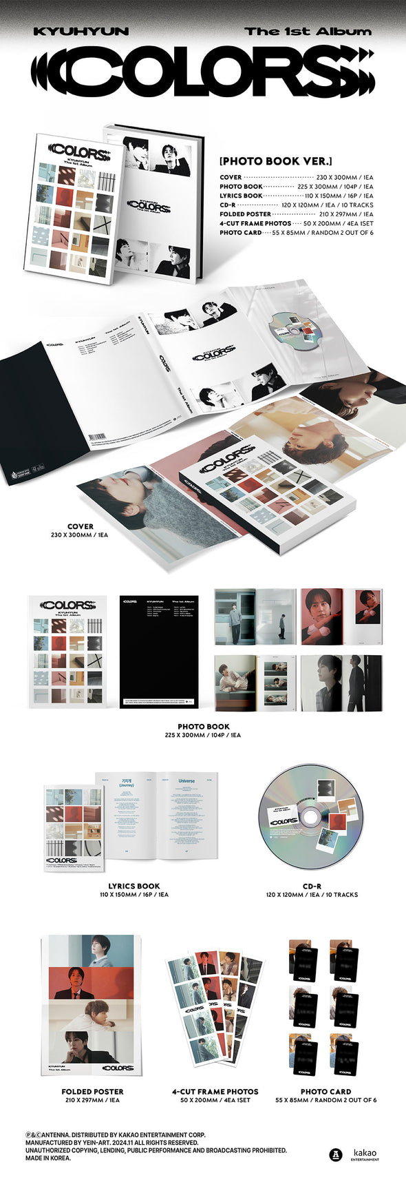 [PRE-ORDER] KYUHYUN - The 1st Album ‘Colors’ (Photobook ver.)