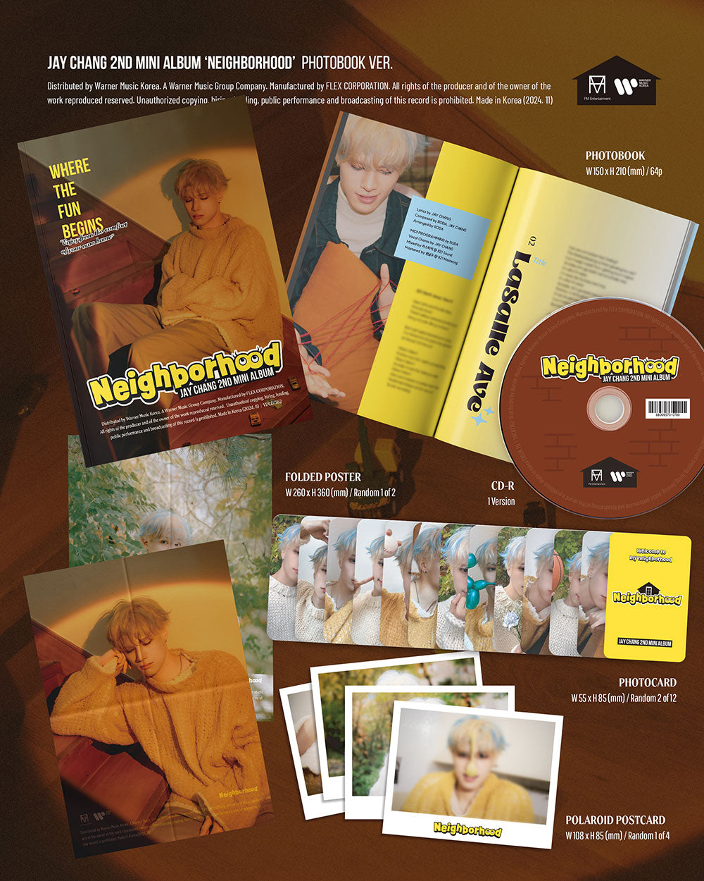 JAY CHANG - 2nd mini Album ‘Neighborhood’ (PHOTOBOOK ver.)