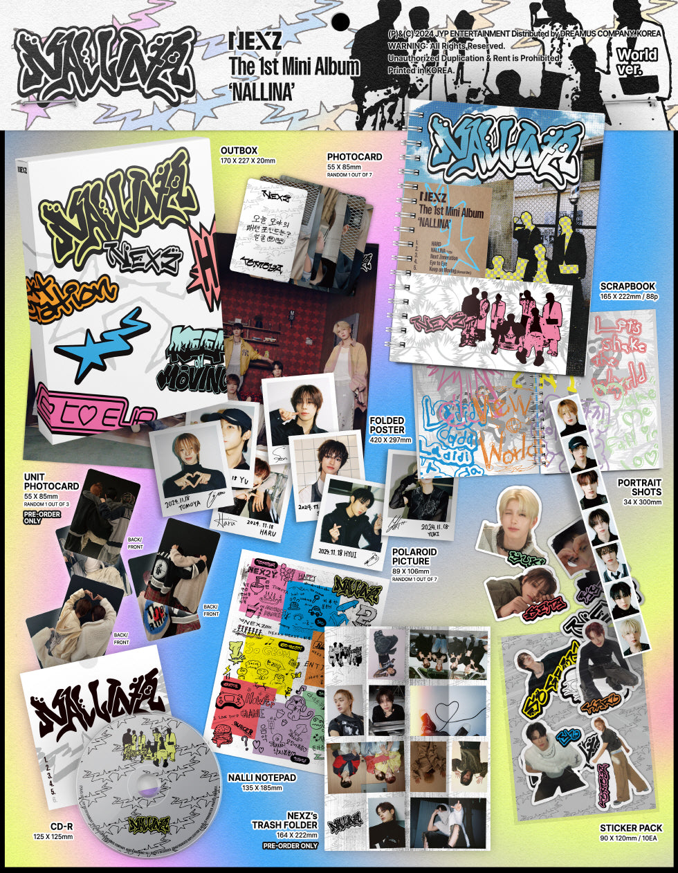 NEXZ 1st Mini Album 'Nallina' (Limited Version)