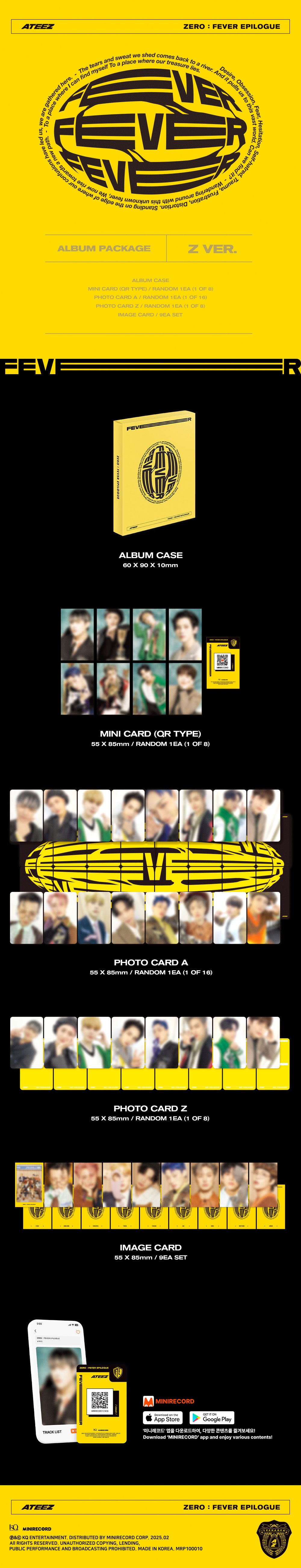 【新品・未開封】ATEEZ / ZERO: FEVER EPILOGUE（6枚） Amazon.co.jp: ATEEZ - ZERO: FEVER EPILOGUE (Random Version