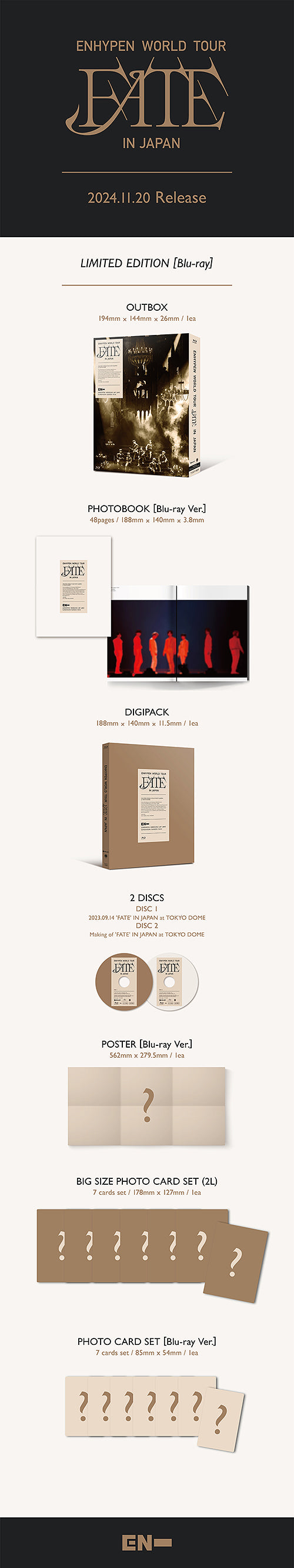 ENHYPEN - WORLD TOUR 'FATE' IN JAPAN (LIMITED/BLU-RAY)
