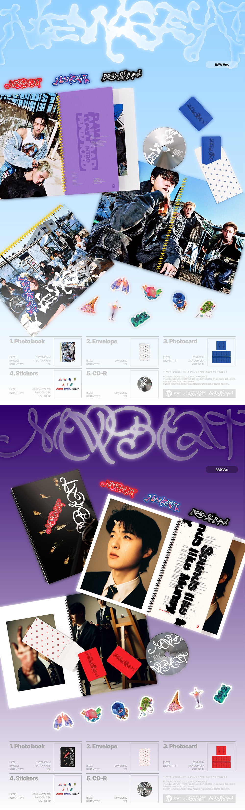 NEWBEAT - 1ST FULL ALBUM [RAW AND RAD] (PHOTOBOOK)