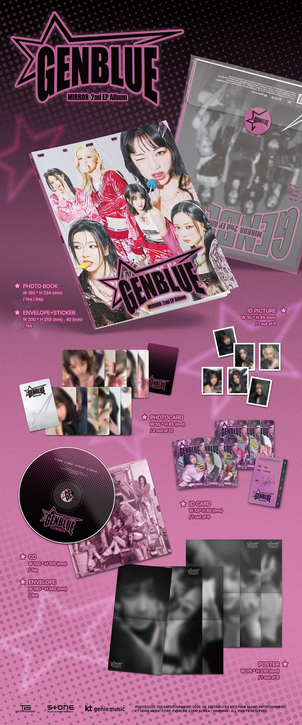 GENBLUE - Mirror 2nd EP Album