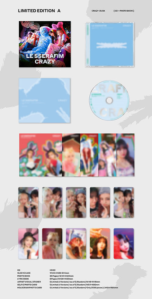 LE SSERAFIM - Japanese Album CRAZY (LIMITED A)