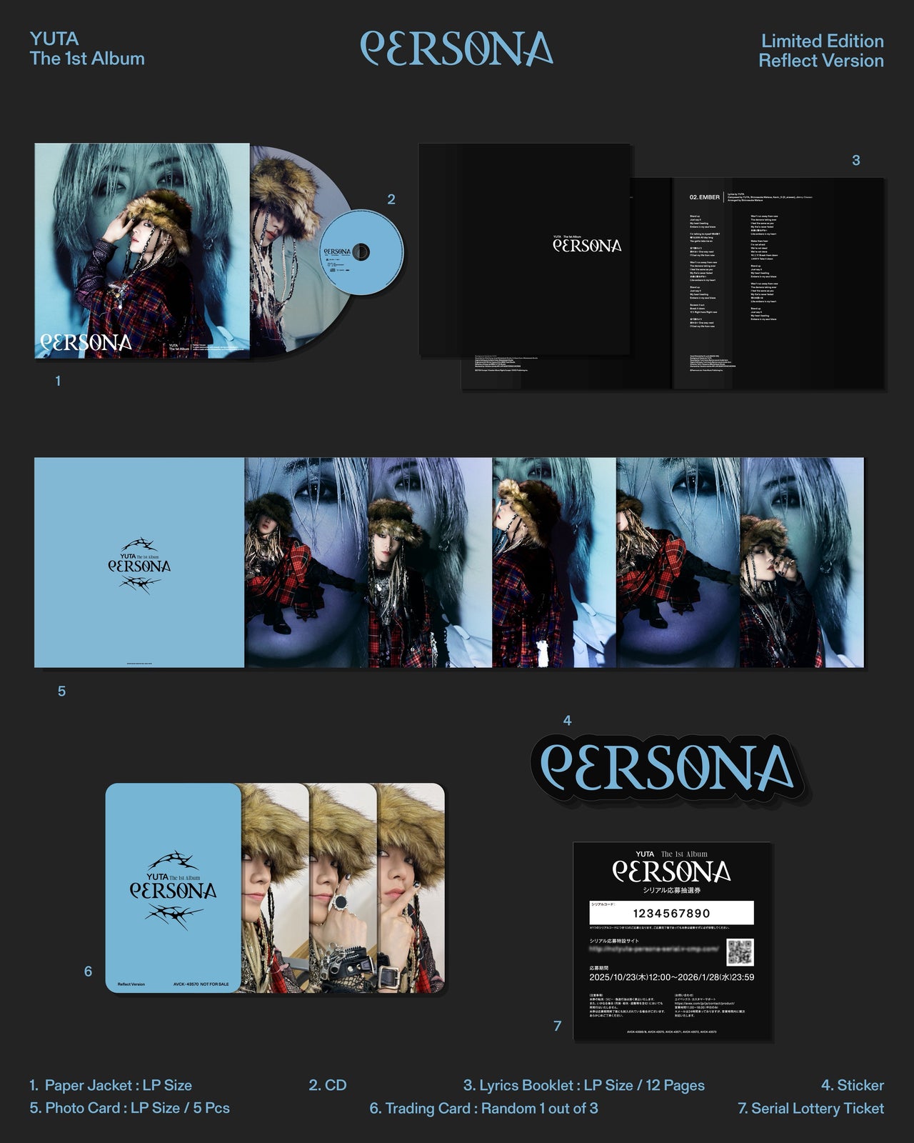 [PRE-ORDER] YUTA - 1st Full Album ‘PERSONA’ (Limited Edition)
