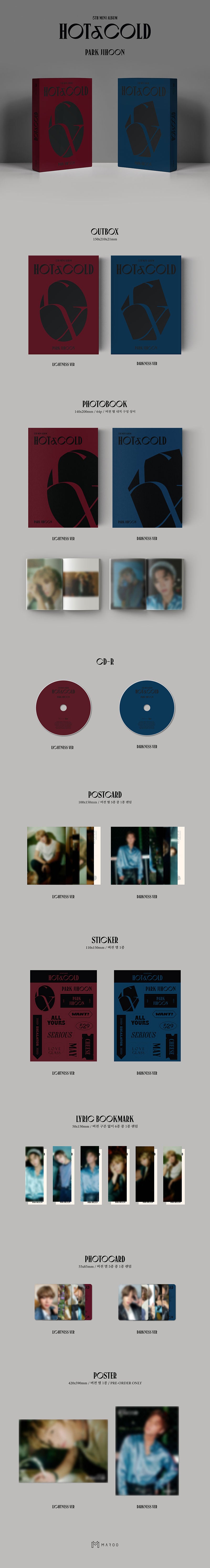 PARK JIHOON - 5th Mini Album HOT & COLD