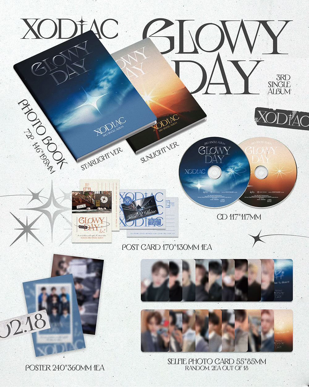 XODIAC - 3rd Single Album ‘GLOWY DAY’
