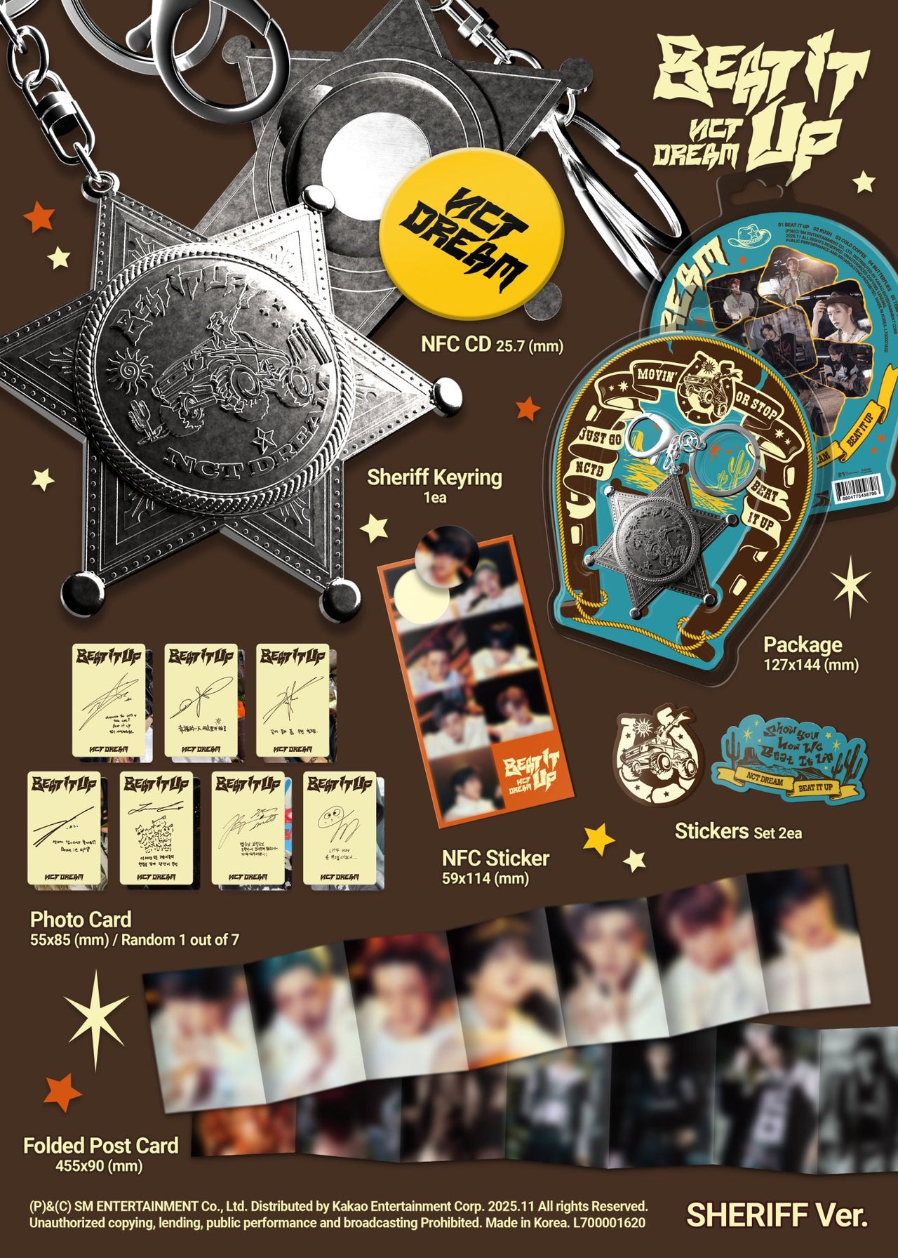 NCT DREAM - 6th Mini Album ‘Beat It Up’ (Sheriff Ver.)