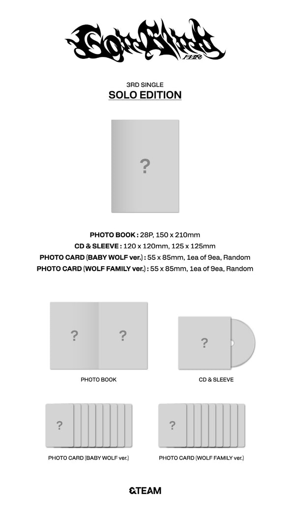 [PRE-ORDER] &TEAM - 3rd Single Album ‘Go in Blind’ (SOLO Edition)