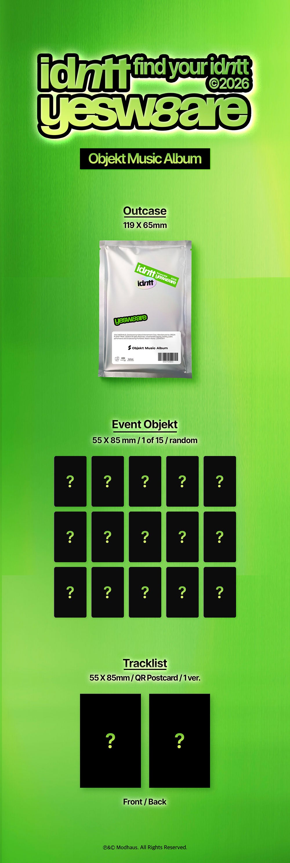 IDNTT - 2nd Mini Album ‘yesweare’ (Objekt Music Album ver.)