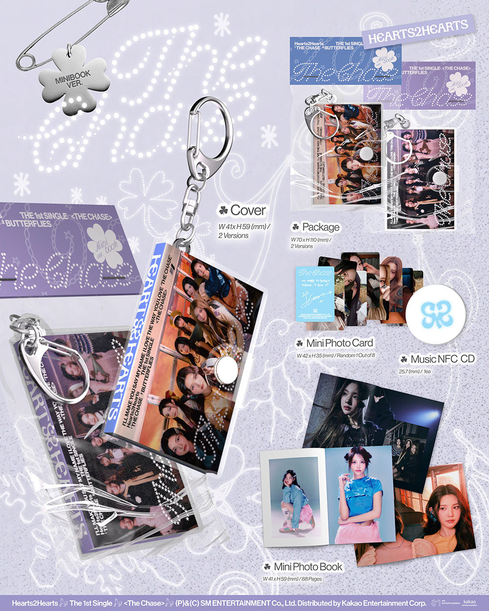 Hearts2Hearts - 1st Single The Chase (Mini Book Ver SMART Album)