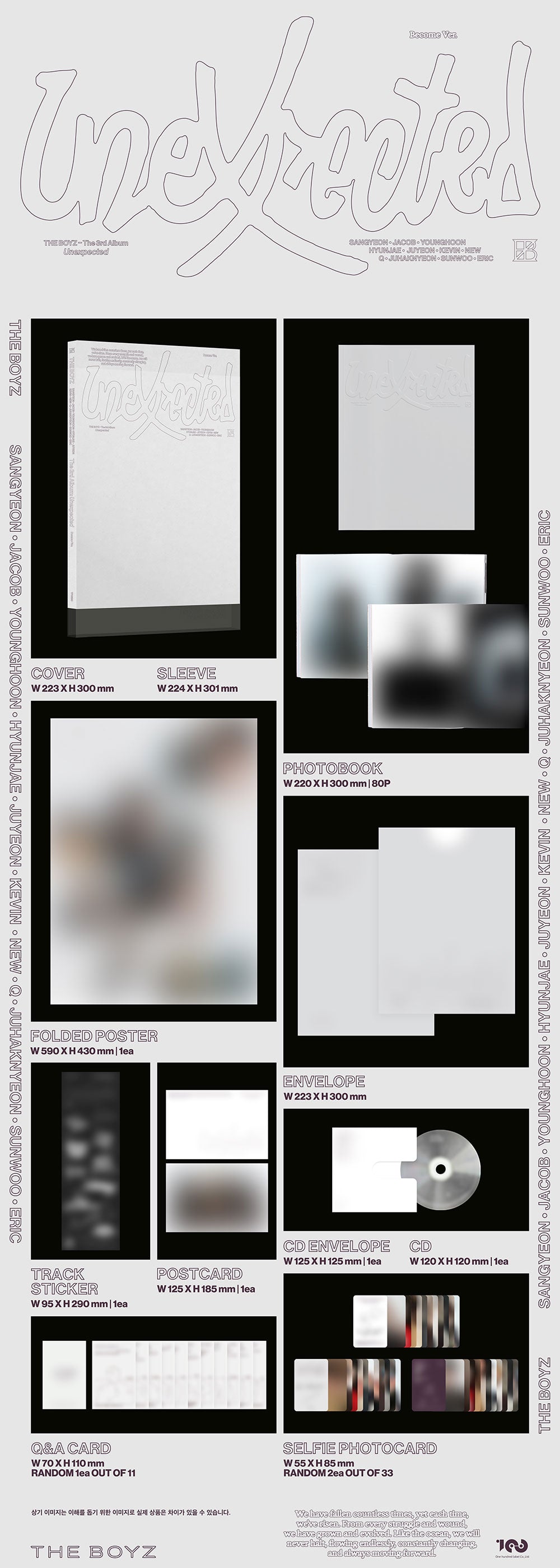SALE] THE BOYZ - 3rd Album 'Unexpected' (Standard)