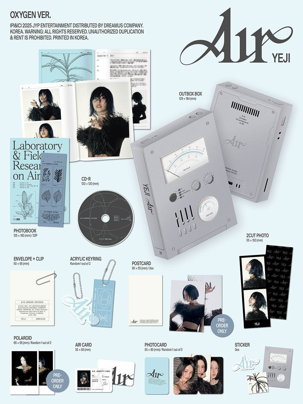YEJI - 1st Album ‘AIR’ (Oxygen Ver.)