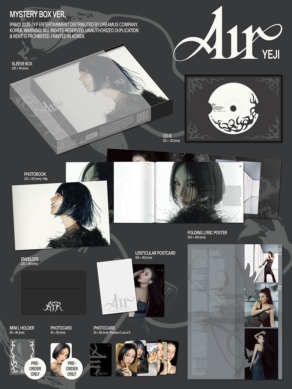 YEJI - 1st Album ‘AIR’ (Mystery Box Ver.)