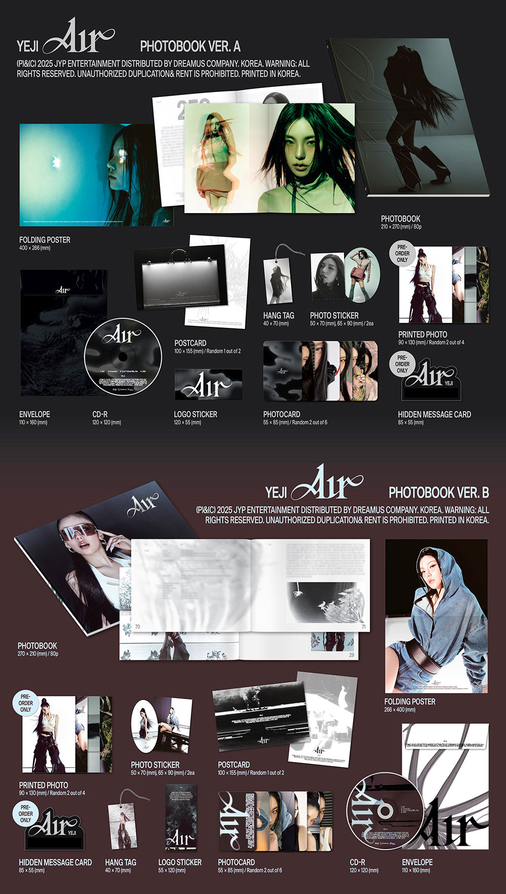 YEJI - 1st Album ‘AIR’ (Photobook)