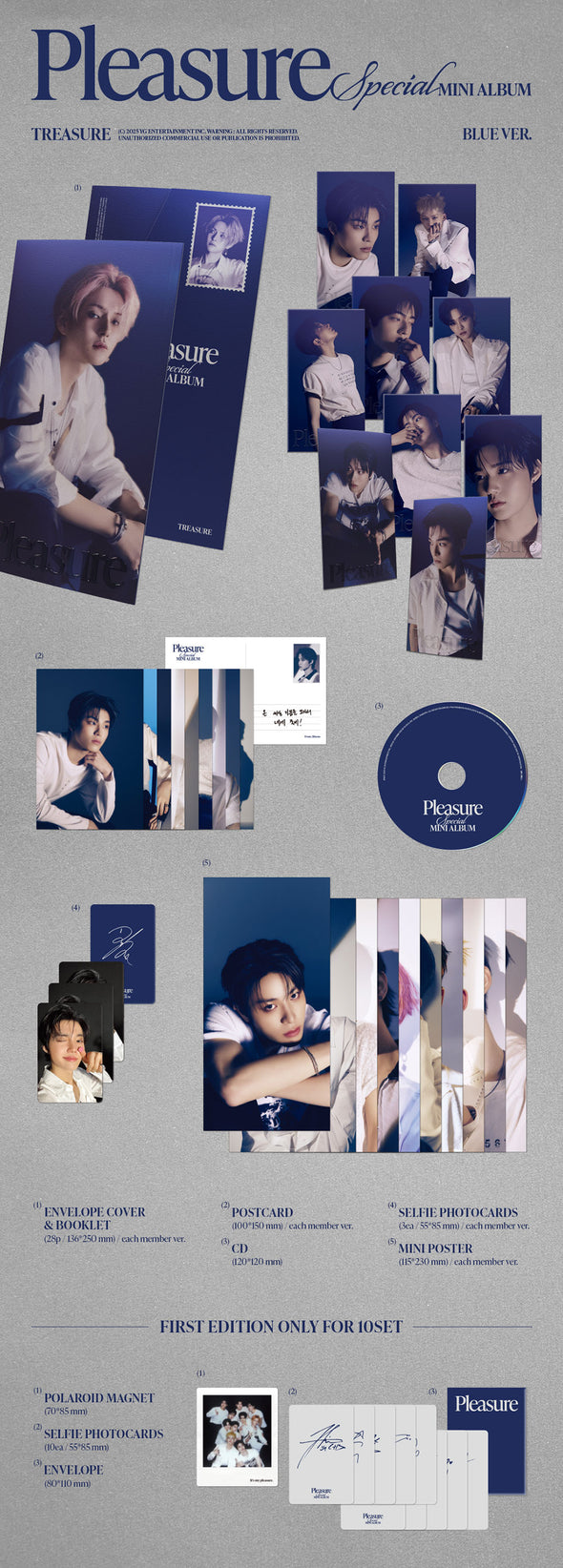 TREASURE - Special Mini Album ‘Pleasure’ (Blue Ver)