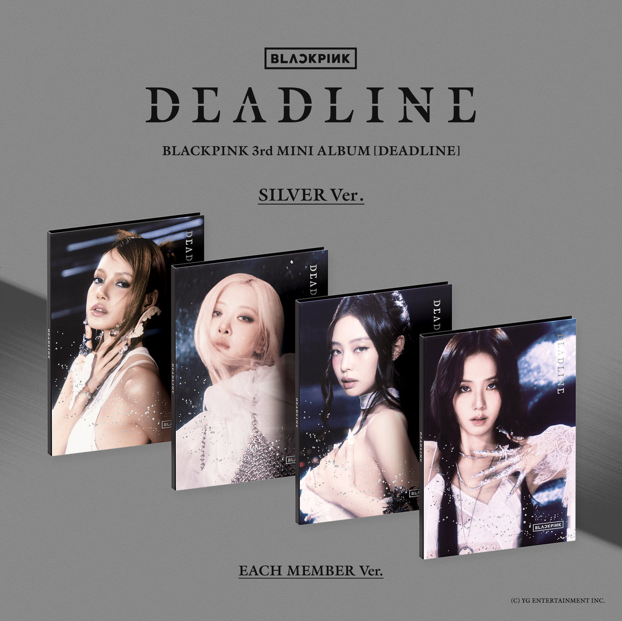 BLACKPINK - 3rd Mini ALBUM 'DEADLINE' (Silver ver)