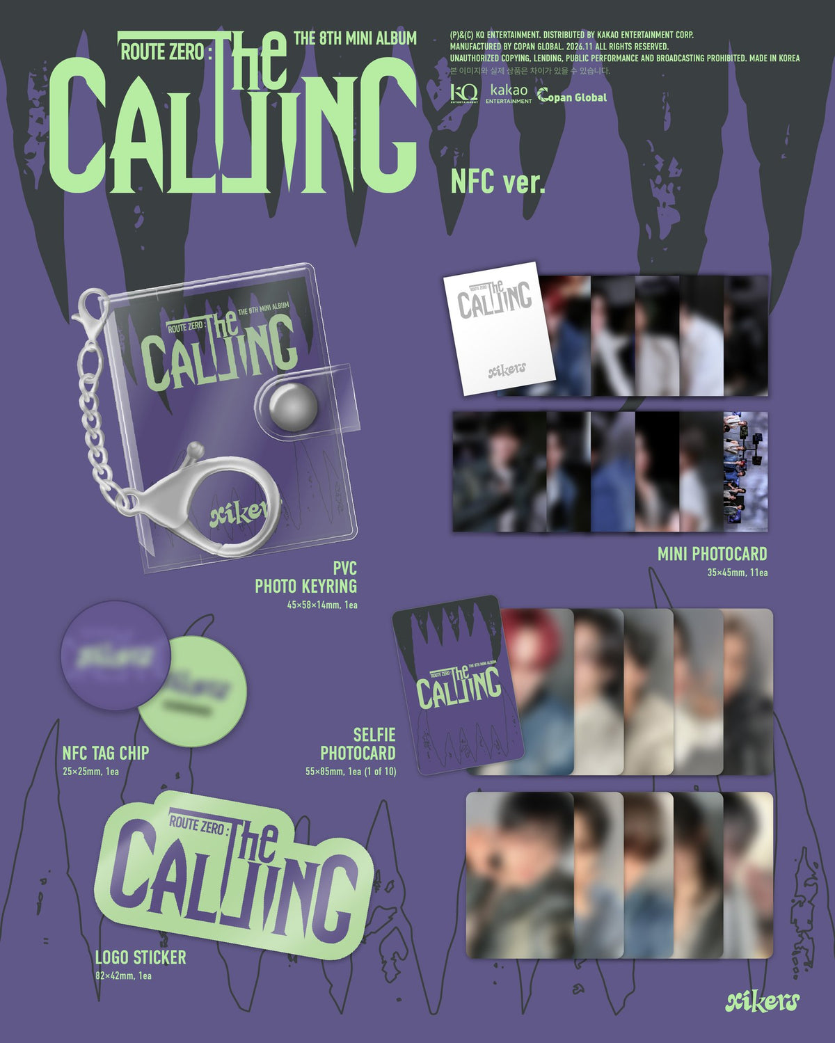 [PRE-ORDER] XIKERS - 8th Mini Album ‘ROUTE ZERO: THE CALLING’ (NFC Ver.)