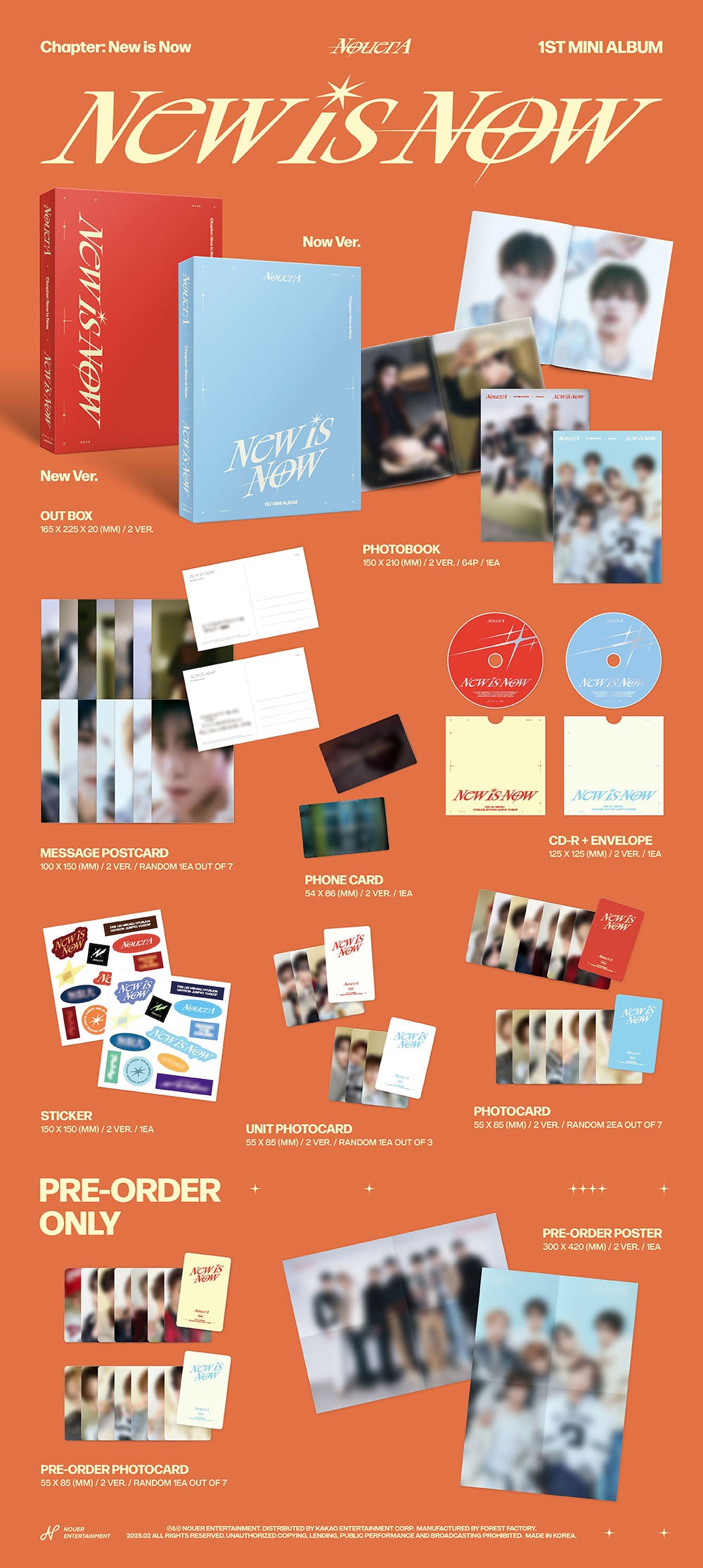 NOUERA - 1st Mini Album 'Chapter: New is Now’ (Standard)