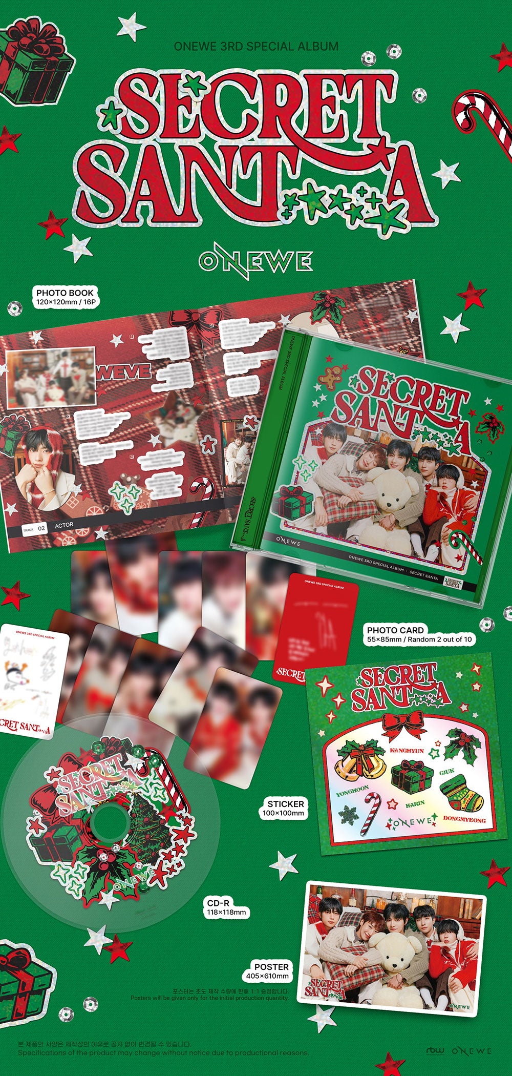 ONEWE 3rd Special Album Secret Santa I HEART KPOP Australia onewe-3rd-special-album-secret-santa-i-heart-kpop-australia