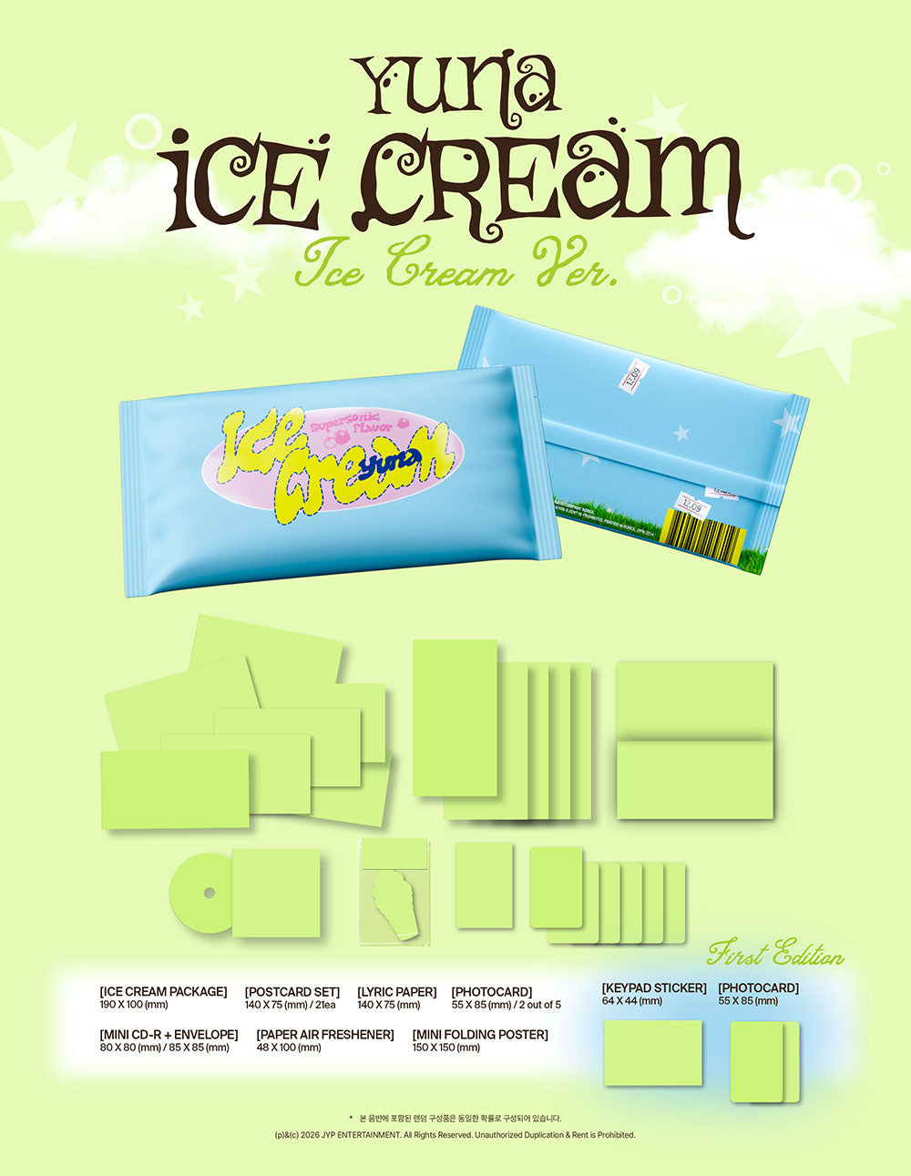 [PRE-ORDER] YUNA (ITZY) - [Ice Cream] Ice Cream Ver.